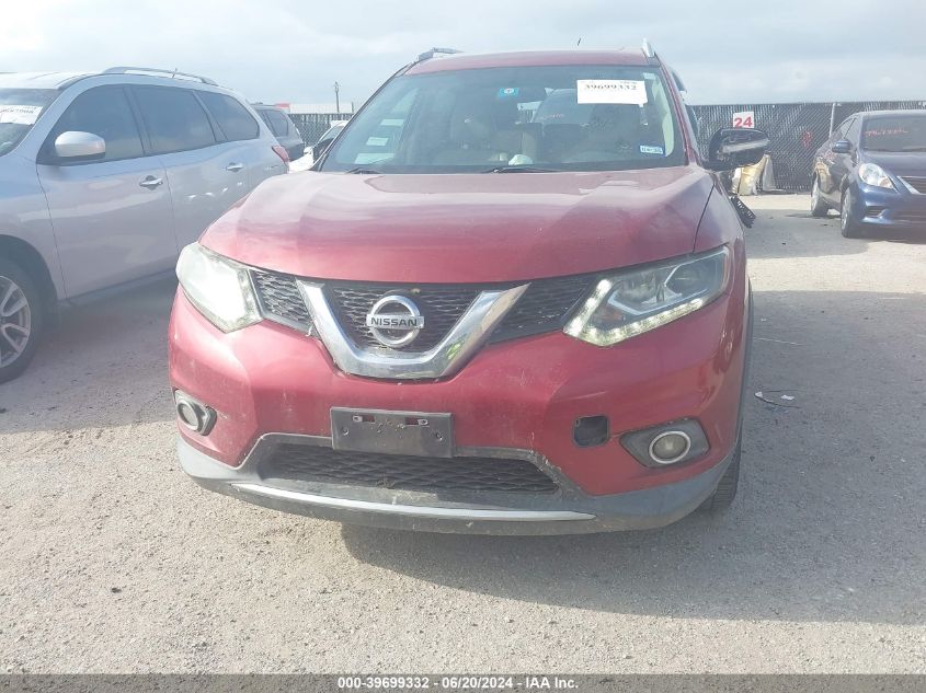 2015 Nissan Rogue S/Sl/Sv VIN: 5N1AT2MV8FC885953 Lot: 39699332