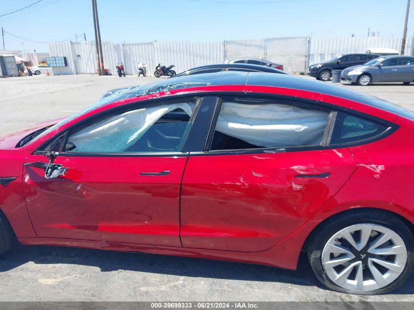 2021 Tesla Model 3 Standard Range Plus Rear-Wheel Drive VIN: 5YJ3E1EA3MF087101 Lot: 39699333