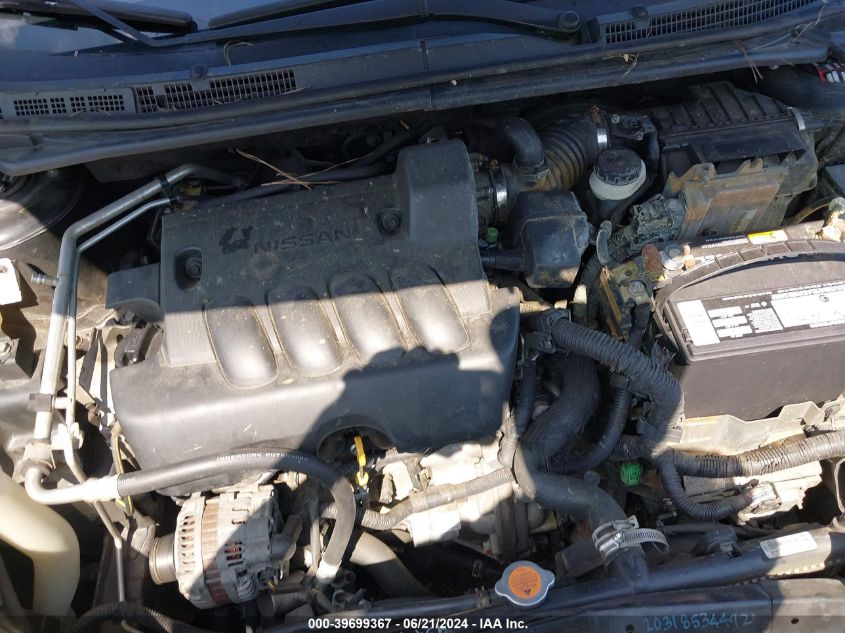 2010 Nissan Sentra 2.0S VIN: 3N1AB6APXAL604272 Lot: 39699367