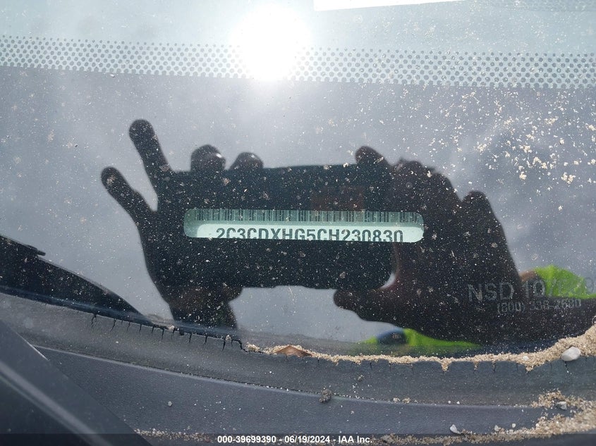 2012 Dodge Charger Sxt VIN: 2C3CDXHG5CH230830 Lot: 39699390