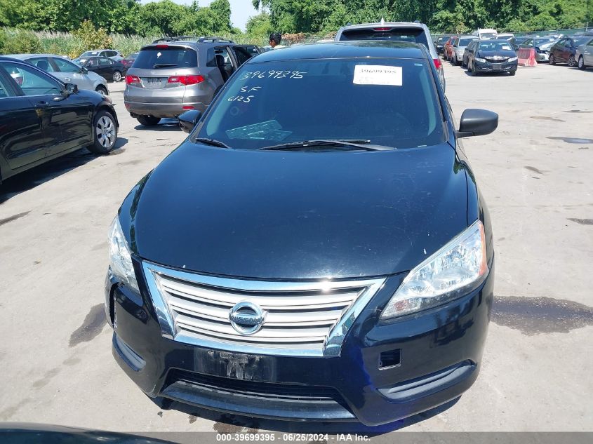 2013 Nissan Sentra Sv VIN: 3N1AB7AP1DL687357 Lot: 39699395