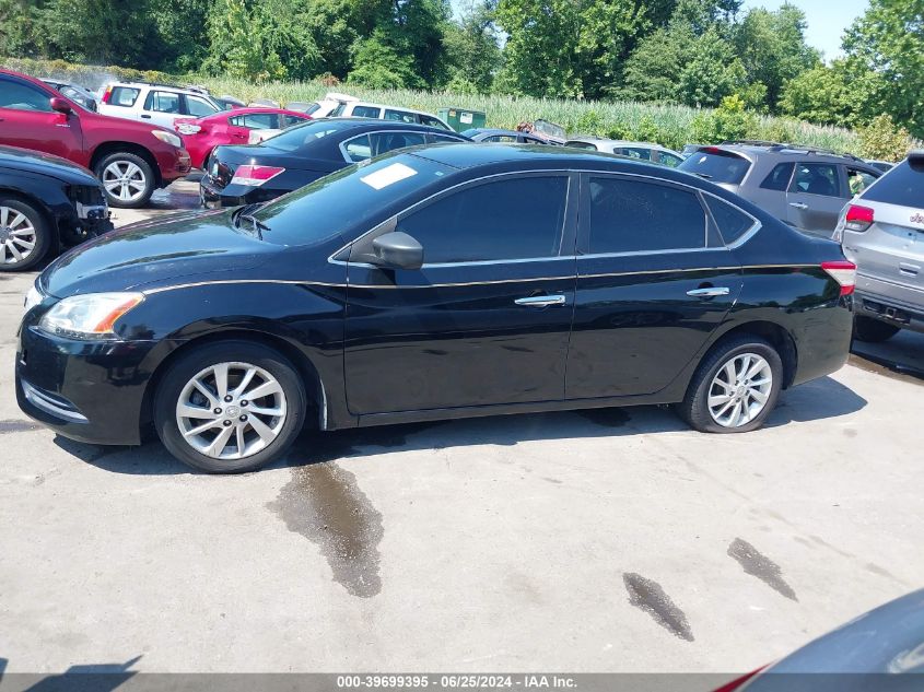 2013 Nissan Sentra Sv VIN: 3N1AB7AP1DL687357 Lot: 39699395