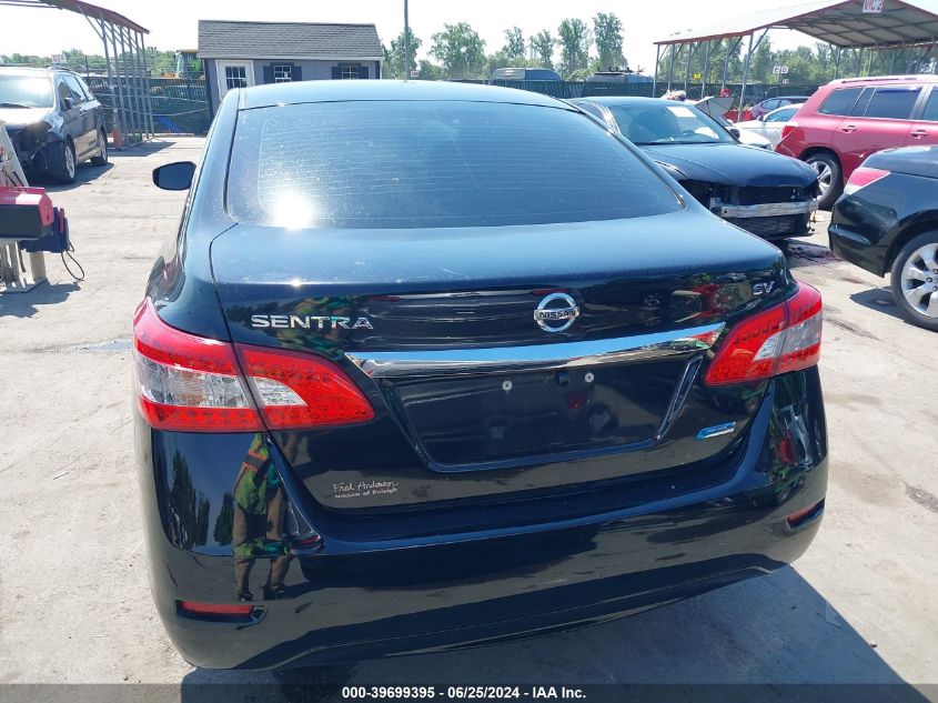 2013 Nissan Sentra Sv VIN: 3N1AB7AP1DL687357 Lot: 39699395