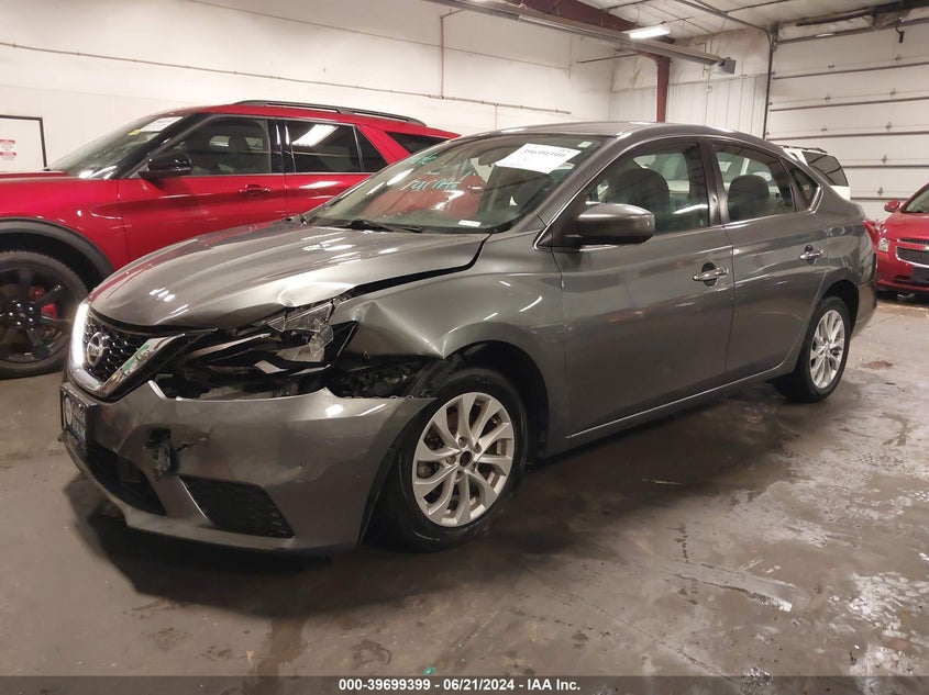VIN 3N1AB7AP9KL625556 2019 NISSAN SENTRA SV