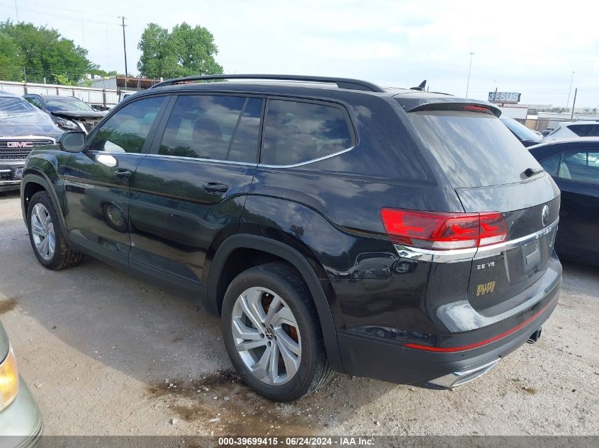 2022 Volkswagen Atlas 3.6L V6 Se W/Technology VIN: 1V2HR2CA1NC563281 Lot: 39699415