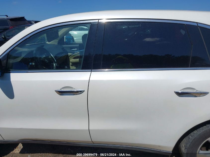 2014 Acura Mdx VIN: 5FRYD4H21EB027896 Lot: 39699479