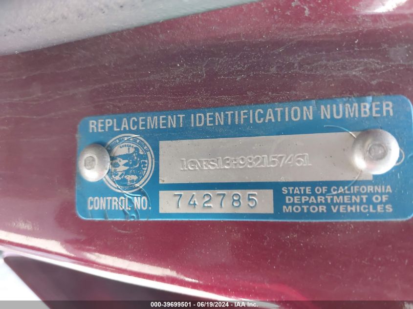 2008 Chevrolet Trailblazer Ss VIN: 1GNES13H982157461 Lot: 39699501