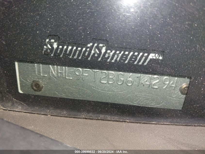 2011 Lincoln Mks Ecoboost VIN: 1LNHL9FT2BG614294 Lot: 39699532