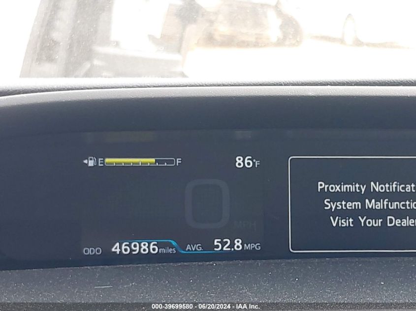 2019 Toyota Prius VIN: JTDKARFU8K3101292 Lot: 39699580