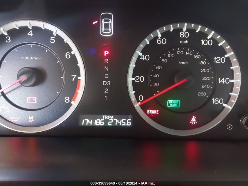 2011 Honda Accord 2.4 Ex VIN: 1HGCP2F75BA138012 Lot: 39699649