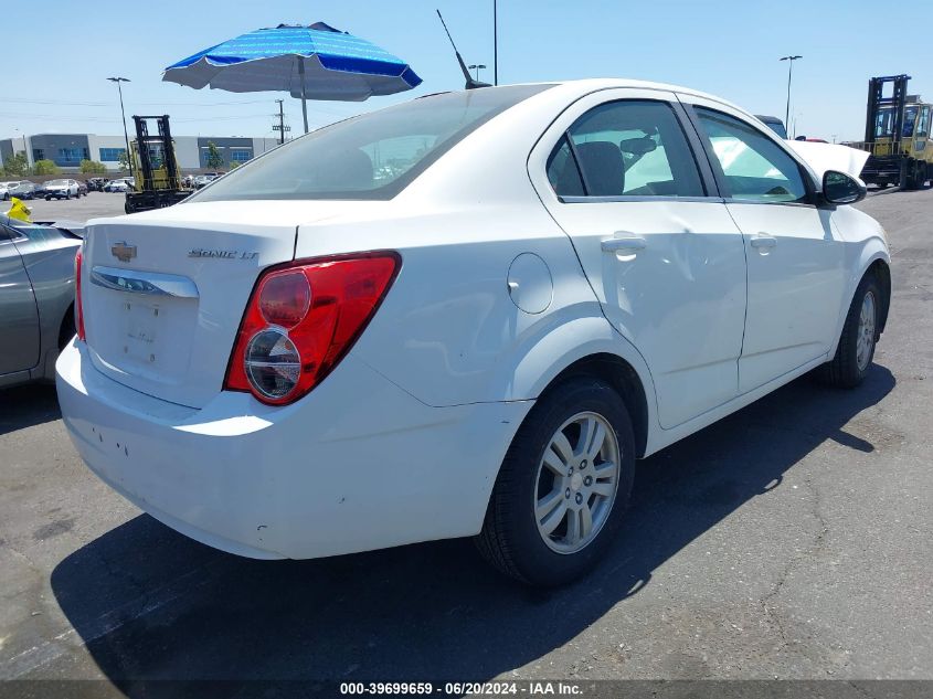 2014 Chevrolet Sonic Lt Auto VIN: 1G1JC5SG9E4109584 Lot: 39699659