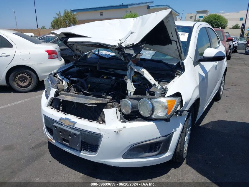 2014 Chevrolet Sonic Lt Auto VIN: 1G1JC5SG9E4109584 Lot: 39699659