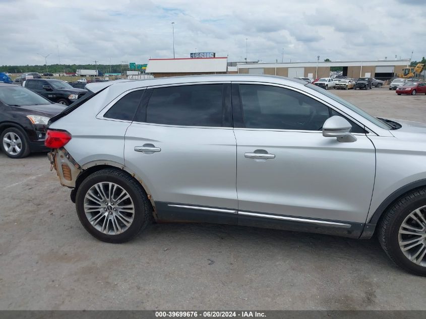 2016 Lincoln Mkx Reserve VIN: 2LMTJ6LR7GBL43789 Lot: 39699676