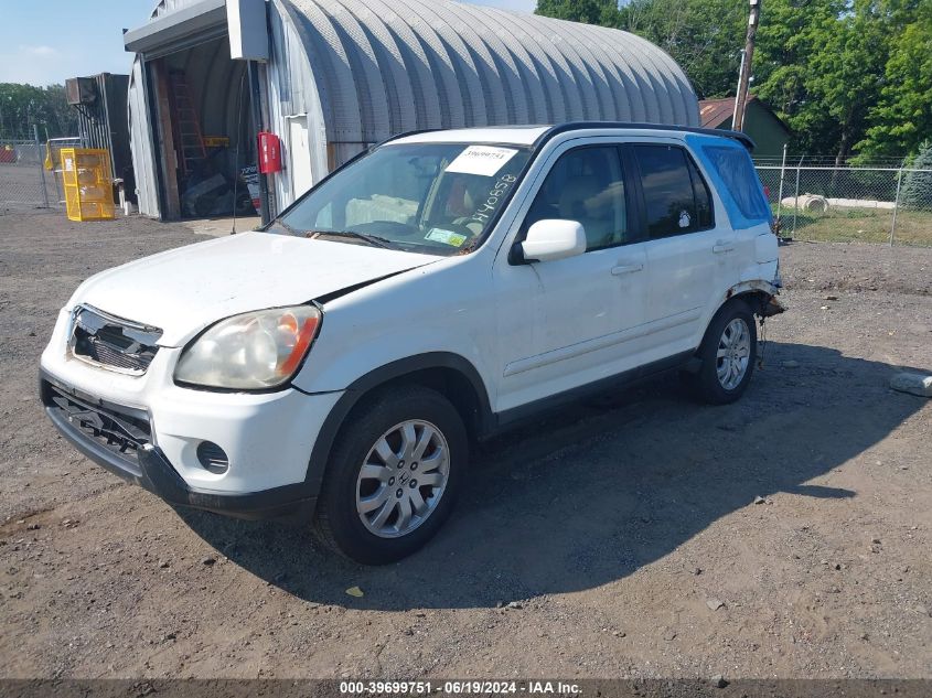 2006 Honda Cr-V Se VIN: SHSRD78906U440858 Lot: 39699751