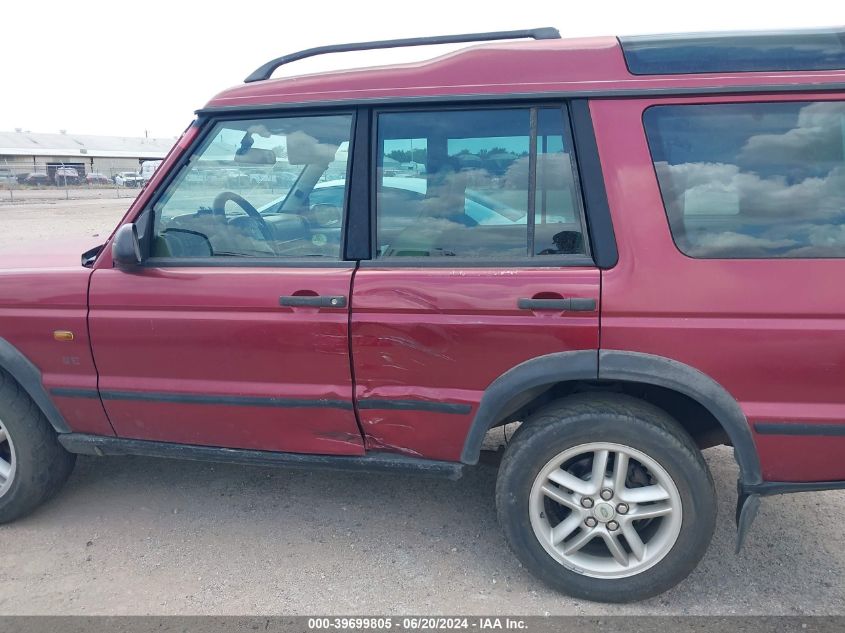 2001 Land Rover Discovery Ii Se VIN: SALTY12411A296758 Lot: 39699805