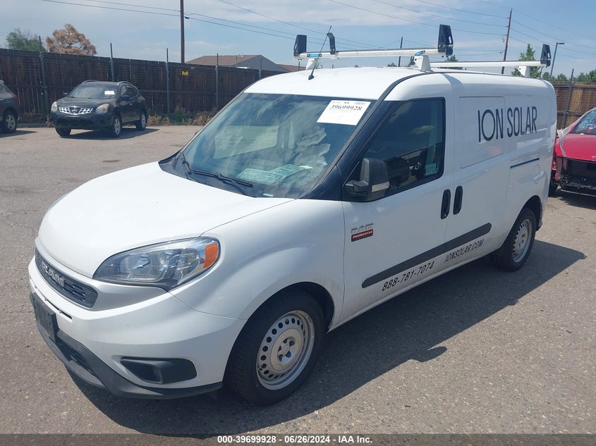 2022 Ram Promaster City Cargo Van VIN: ZFBHRFABXN6W56774 Lot: 39699928