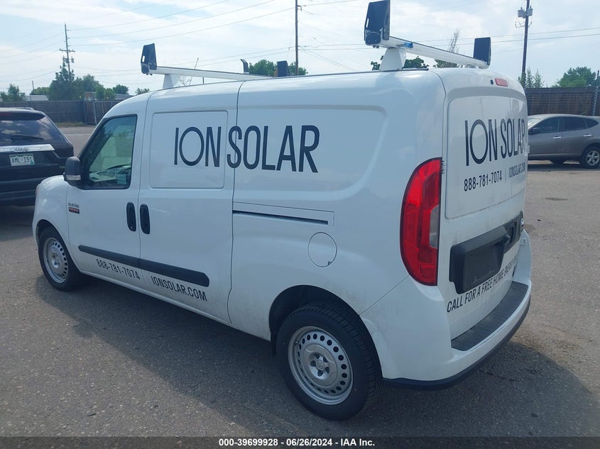 2022 Ram Promaster City Cargo Van VIN: ZFBHRFABXN6W56774 Lot: 39699928