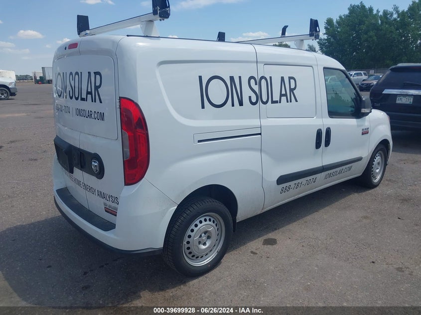 2022 Ram Promaster City Cargo Van VIN: ZFBHRFABXN6W56774 Lot: 39699928