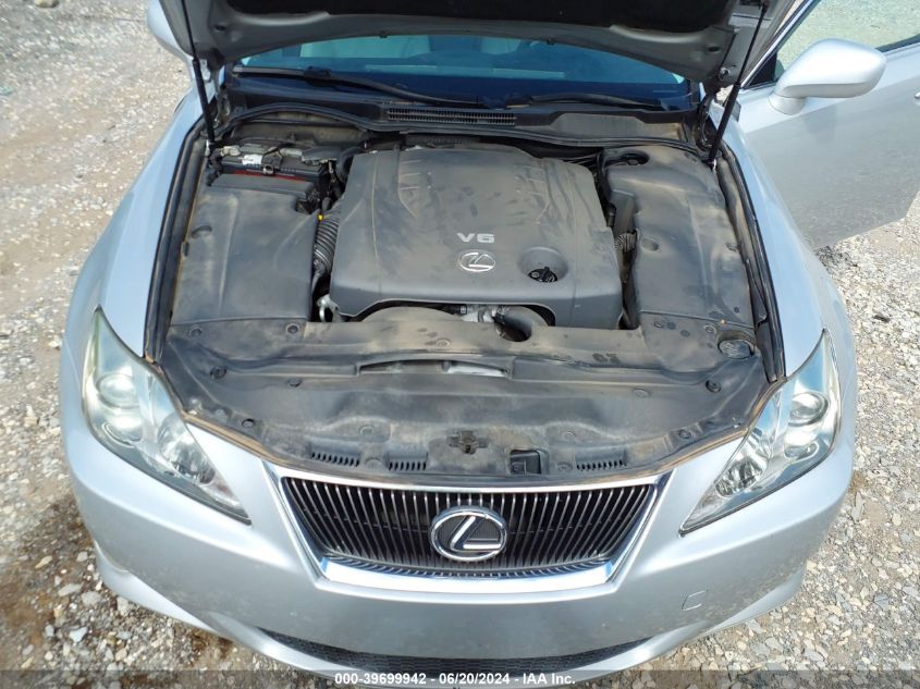 2007 Lexus Is 250 VIN: JTHBK262675036696 Lot: 39699942