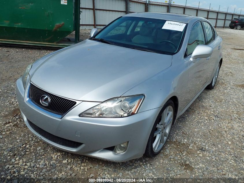 2007 Lexus Is 250 VIN: JTHBK262675036696 Lot: 39699942