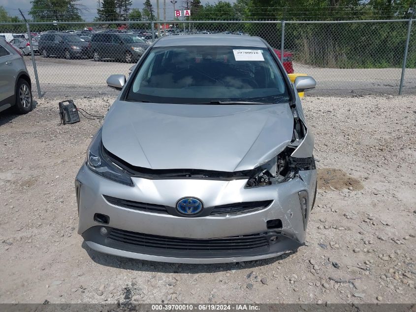 2021 Toyota Prius Xle Awd-E VIN: JTDL9MFU1M3024672 Lot: 39700010