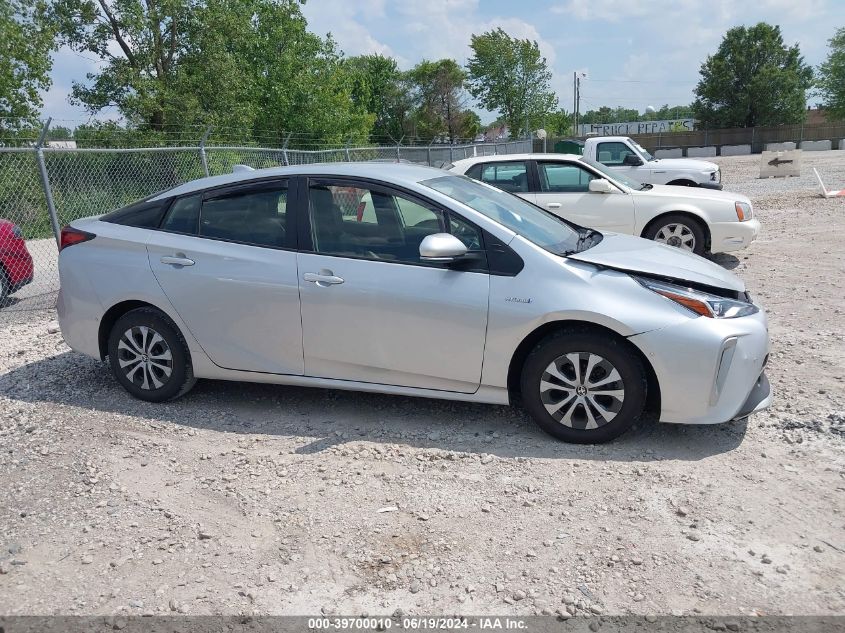 2021 Toyota Prius Xle Awd-E VIN: JTDL9MFU1M3024672 Lot: 39700010