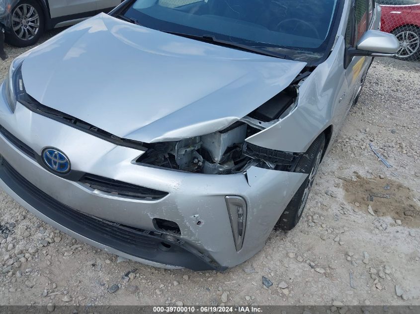 2021 Toyota Prius Xle Awd-E VIN: JTDL9MFU1M3024672 Lot: 39700010