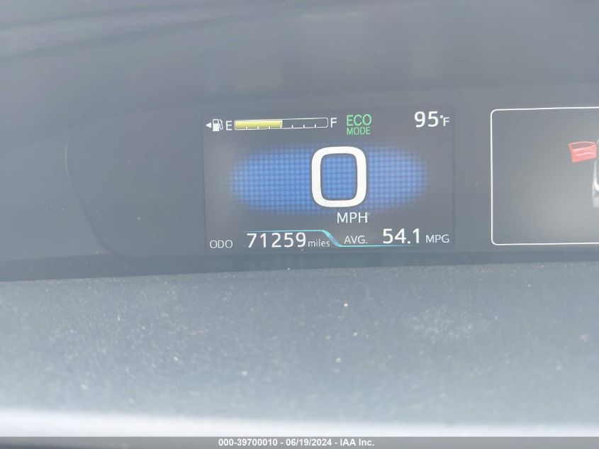 2021 Toyota Prius Xle Awd-E VIN: JTDL9MFU1M3024672 Lot: 39700010