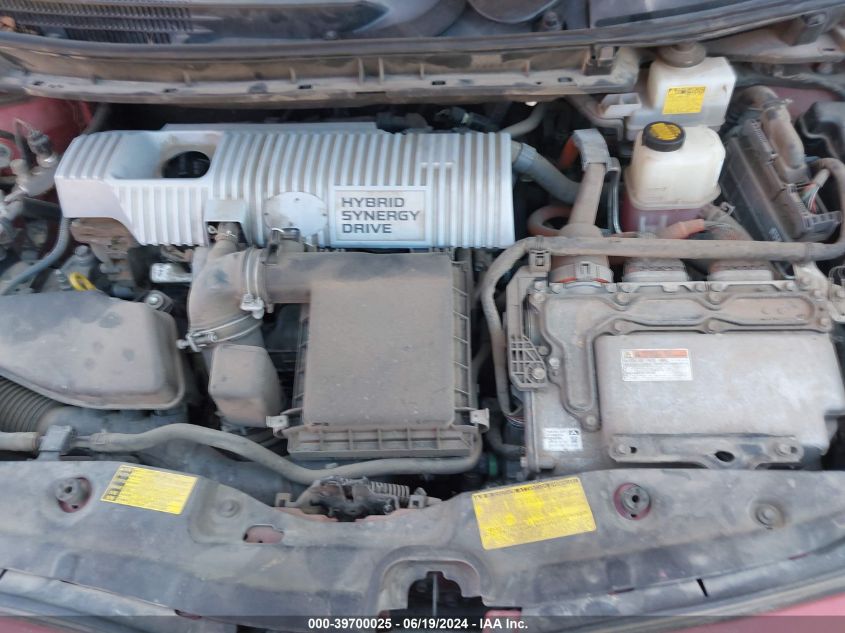 2011 Toyota Prius Two VIN: JTDKN3DU7B1476557 Lot: 39700025