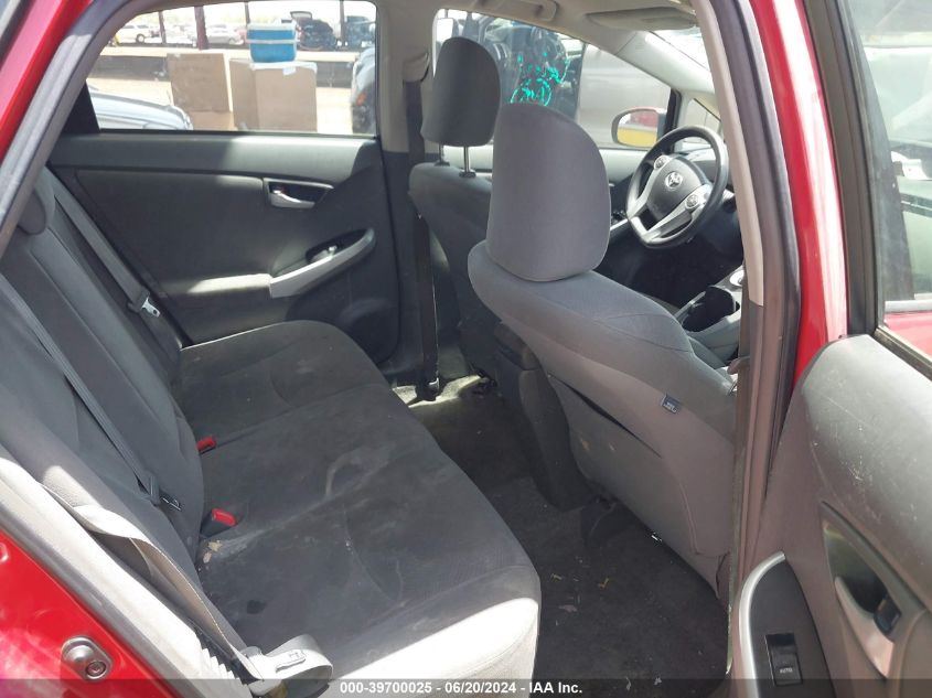 2011 Toyota Prius Two VIN: JTDKN3DU7B1476557 Lot: 39700025