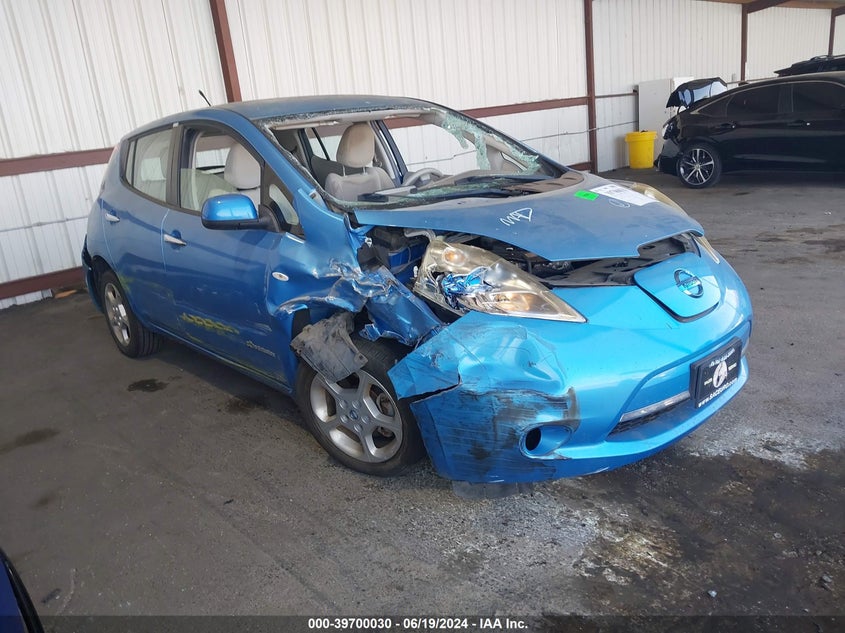 2012 Nissan Leaf Sl VIN: JN1AZ0CP1CT022923 Lot: 39700030