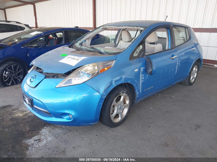 2012 Nissan Leaf Sl VIN: JN1AZ0CP1CT022923 Lot: 39700030