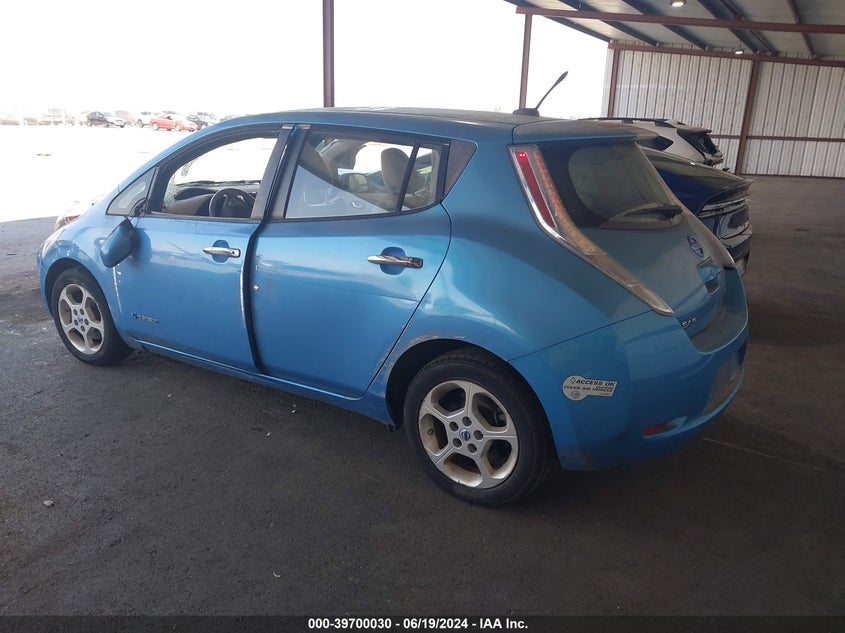 2012 Nissan Leaf Sl VIN: JN1AZ0CP1CT022923 Lot: 39700030
