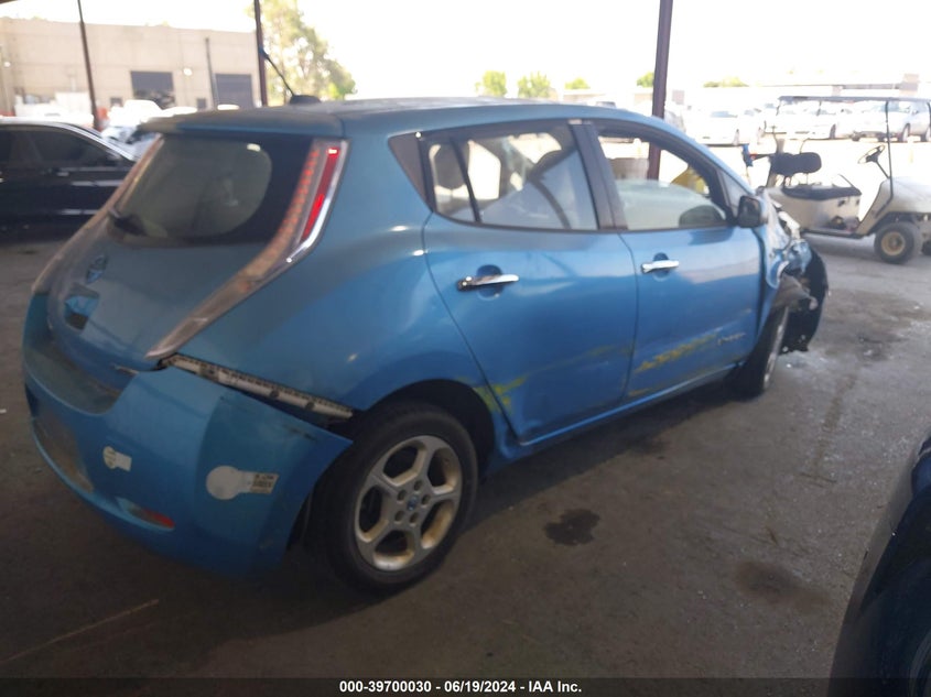 2012 Nissan Leaf Sl VIN: JN1AZ0CP1CT022923 Lot: 39700030