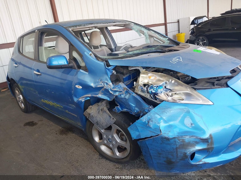 2012 Nissan Leaf Sl VIN: JN1AZ0CP1CT022923 Lot: 39700030