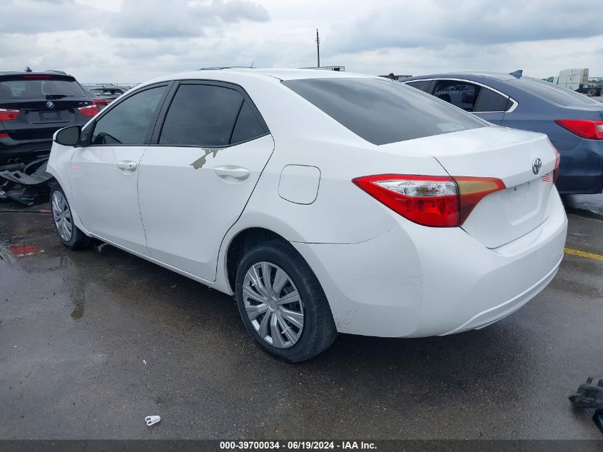 2015 Toyota Corolla Le VIN: 5YFBURHEXFP271261 Lot: 39700034