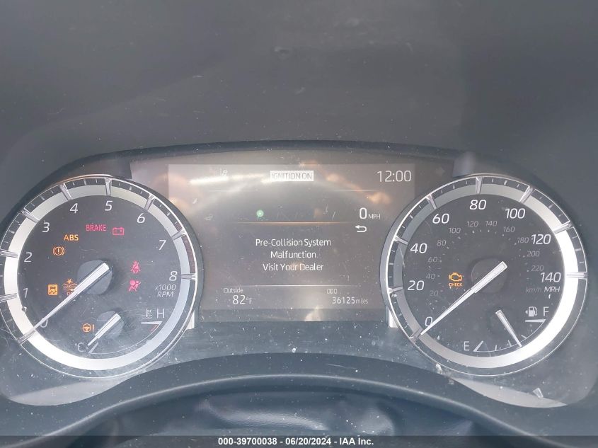 2022 Toyota Highlander Xle VIN: 5TDHZRAH7NS545229 Lot: 39700038