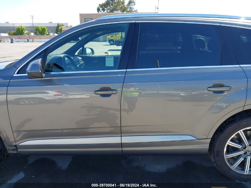 2018 Audi Q7 3.0T Premium VIN: WA1LAAF76JD028278 Lot: 39700041