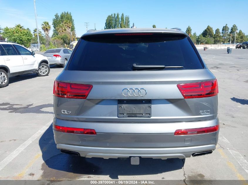 2018 Audi Q7 3.0T Premium VIN: WA1LAAF76JD028278 Lot: 39700041