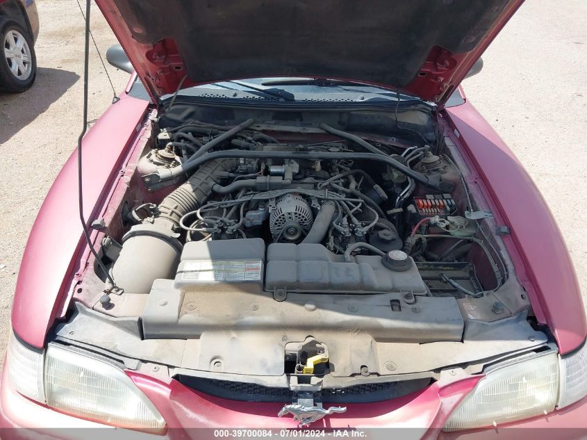 1996 Ford Mustang Gt VIN: 1FALP42X7TF101022 Lot: 39700084