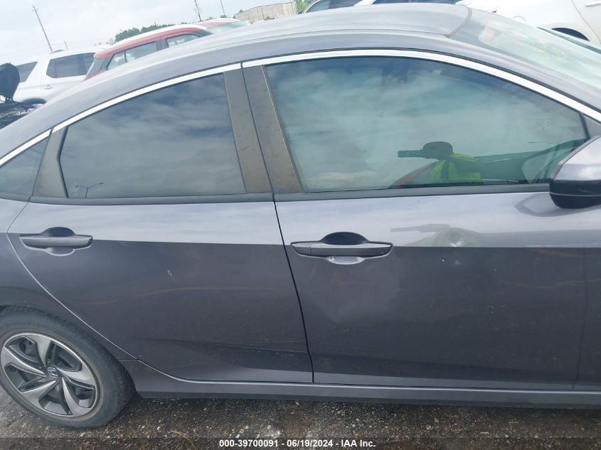 2019 Honda Civic Lx VIN: 19XFC2F63KE037482 Lot: 39700091