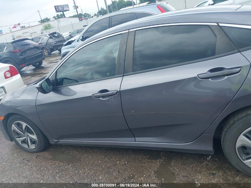 2019 Honda Civic Lx VIN: 19XFC2F63KE037482 Lot: 39700091