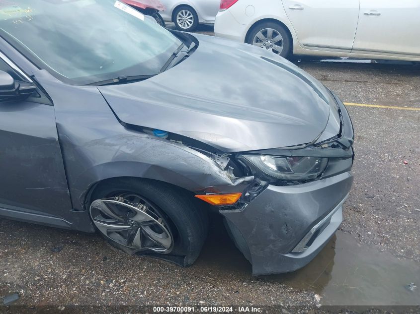 2019 Honda Civic Lx VIN: 19XFC2F63KE037482 Lot: 39700091