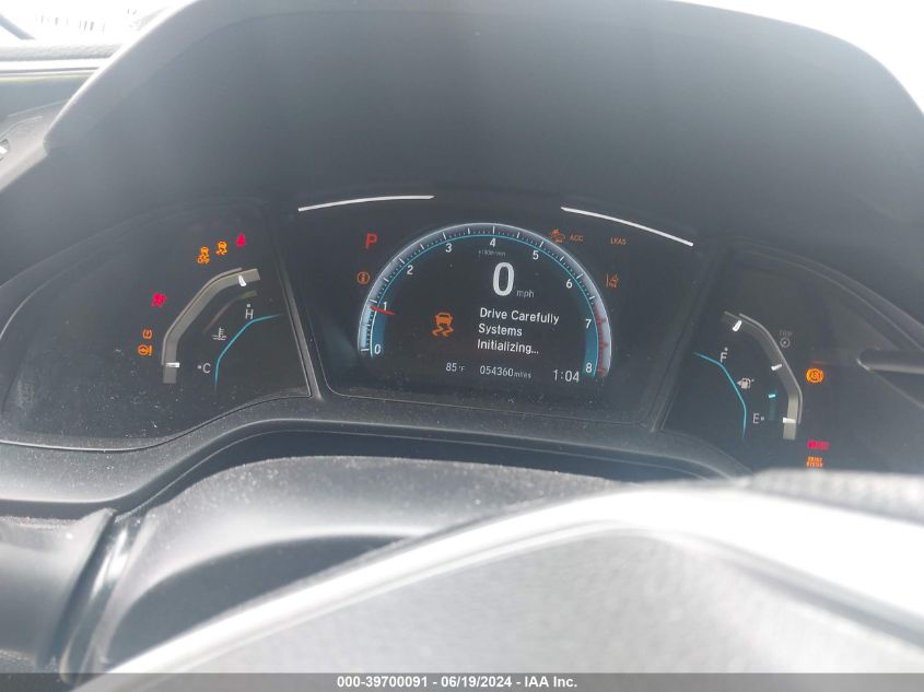 2019 Honda Civic Lx VIN: 19XFC2F63KE037482 Lot: 39700091