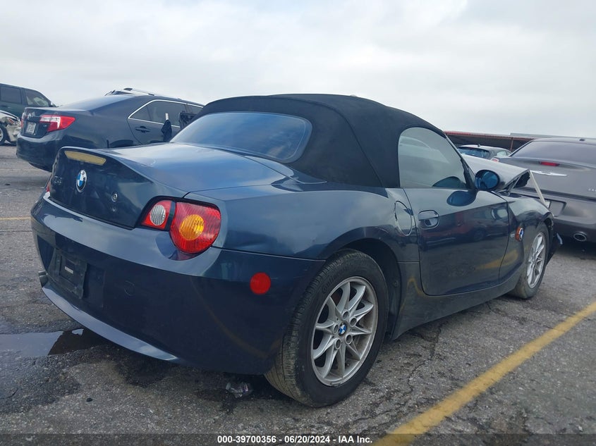 2004 BMW Z4 2.5 VIN: 4USBT33584LS51291 Lot: 39700356