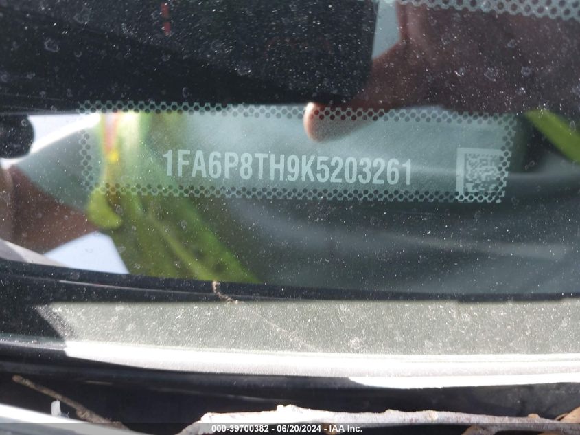 2019 Ford Mustang Ecoboost VIN: 1FA6P8TH9K5203261 Lot: 39700382