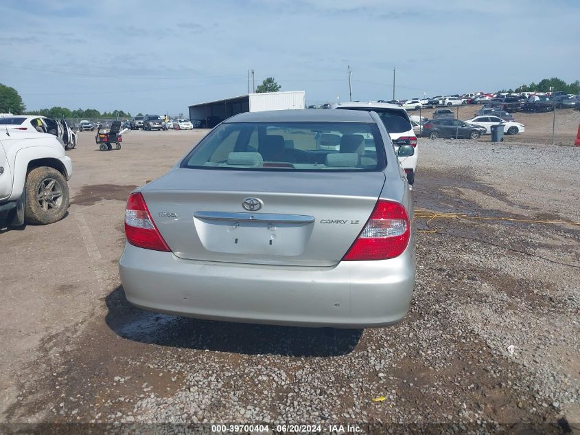 2004 Toyota Camry Le VIN: 4T1BE32K34U837510 Lot: 39700404