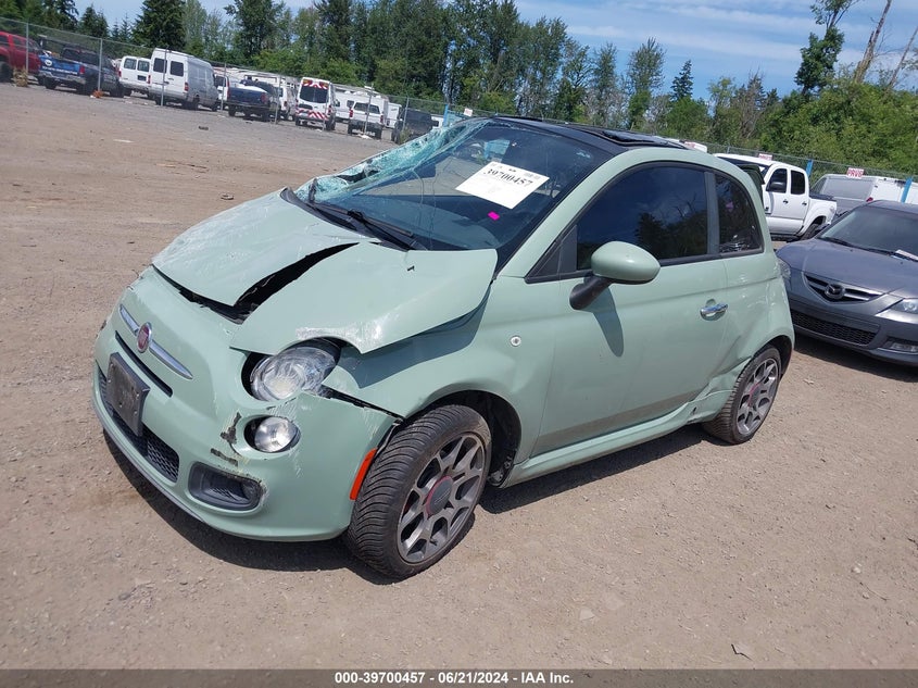 2013 Fiat 500 Sport VIN: 3C3CFFBR0DT651913 Lot: 39700457