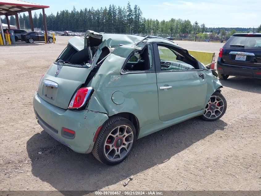 2013 Fiat 500 Sport VIN: 3C3CFFBR0DT651913 Lot: 39700457