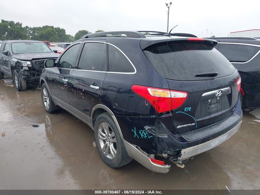 2012 Hyundai Veracruz Limited VIN: KM8NU4CC3CU182311 Lot: 39700467